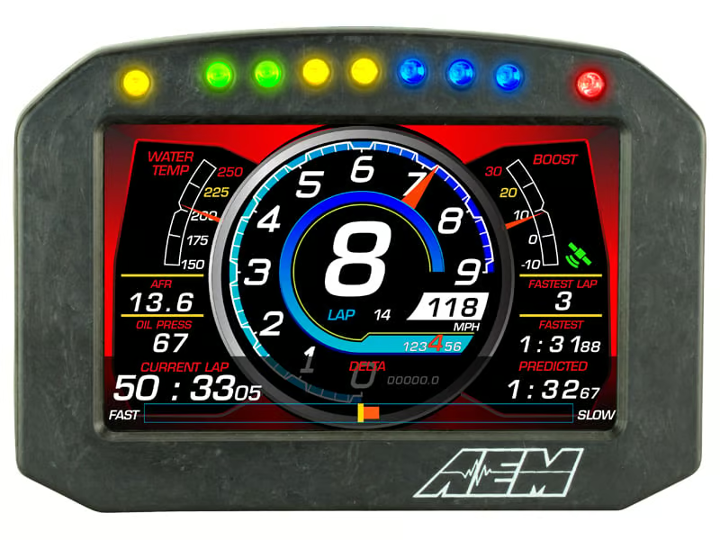 AEM CD-5FL Carbon Logging Flush Digital Dash Display