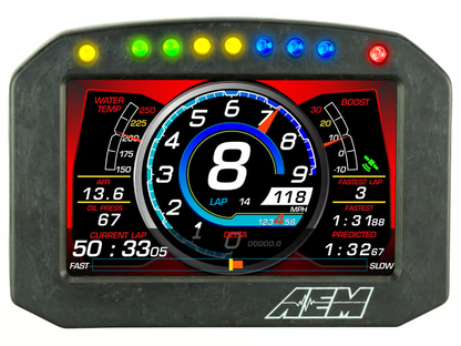AEM CD-5FL Carbon Logging Flush Digital Dash Display