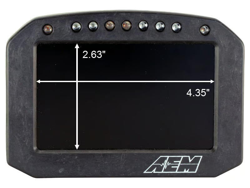 AEM CD-5FL Carbon Logging Flush Digital Dash Display