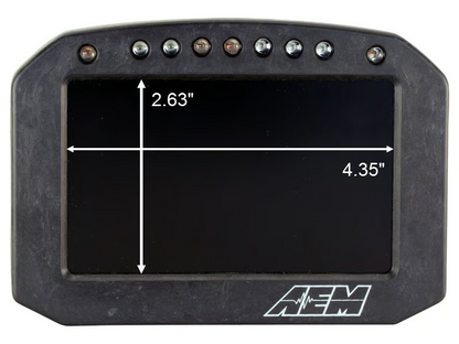 AEM CD-5FL Carbon Logging Flush Digital Dash Display