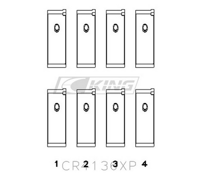 King Racing Connecting Rod Bearings For SR20 RB25 RB26 CR4136XP - STDX
