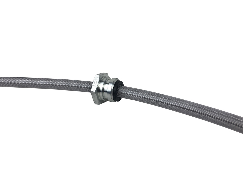 P2M Nissan 89-98 240SX Front Stock Caliper Brake Lines - PAIR