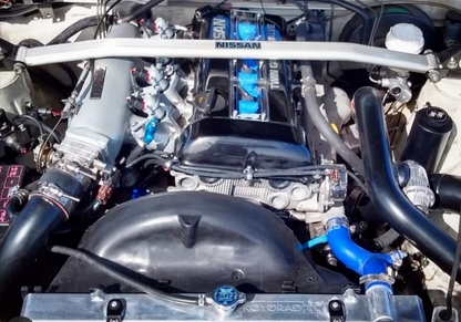 P2M SR20DET 4-Ply Radiator Cooling Performer Hose w/Alum Clamps - Blue