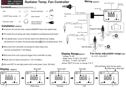 P2M Electronic Fan Temp Controller V3.5 - New Type
