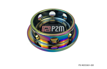 P2M Round Neo Chrome Oil Cap - Toyota (Non-Clip Type)