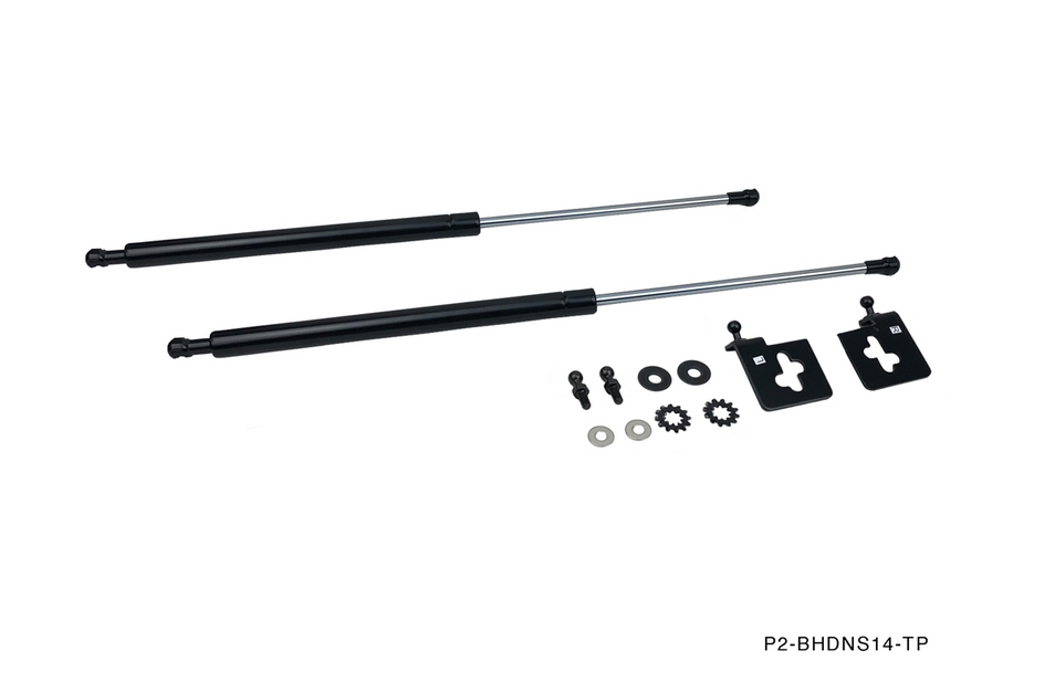 P2M 95-98 S14 240SX Engine Hood Strut Damper - Black Series