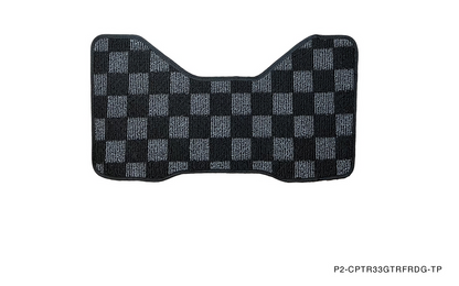 P2M R33 GTR Skyline Front + Rear Checkered Race Floor Mats