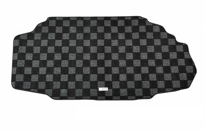 P2M R34 GTR Skyline Checkered Rear Trunk Mat - Dark Grey