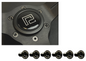 P2M SuperFly Titanium Steering Wheel Hex Bolt Set - Black