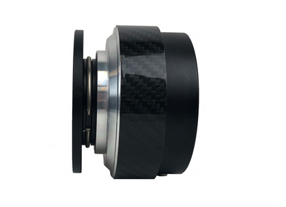 P2M V1 Steering Wheel Quick Release Kit - Carbon Ring Black Base