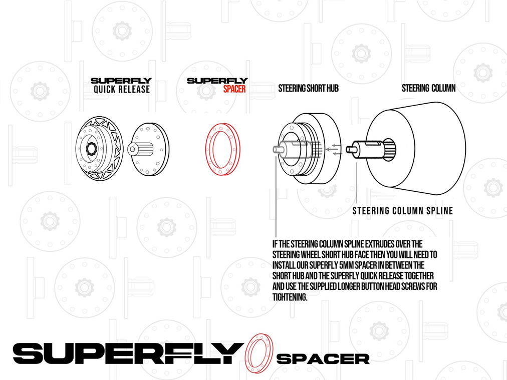 P2M SuperFly SFI Steering Wheel Quick Release Kit