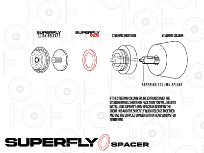 P2M SuperFly SFI Steering Wheel Quick Release Kit