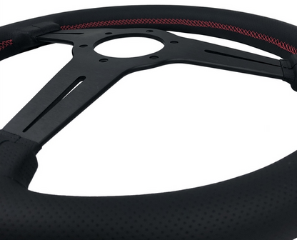 P2M 340mm Competition Steering Wheel - 30mm Dish Perforated Leather
