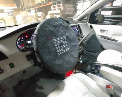 P2M 340mm Competition Steering Wheel - 30mm Dish Perforated Leather