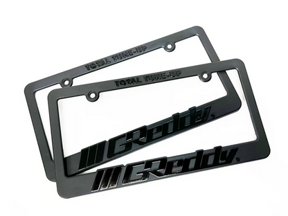 GReddy Total Tune Up License Plate Frame - Black Out
