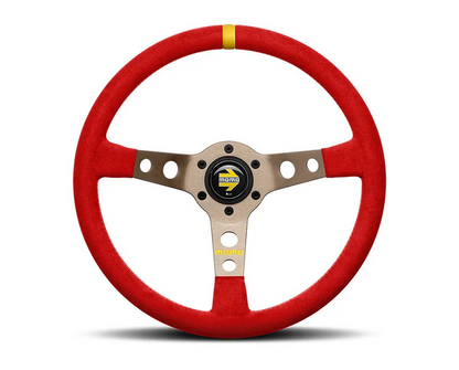 MOMO MOD.07 350mm 72mm Dish Red Microfiber Steering Wheel