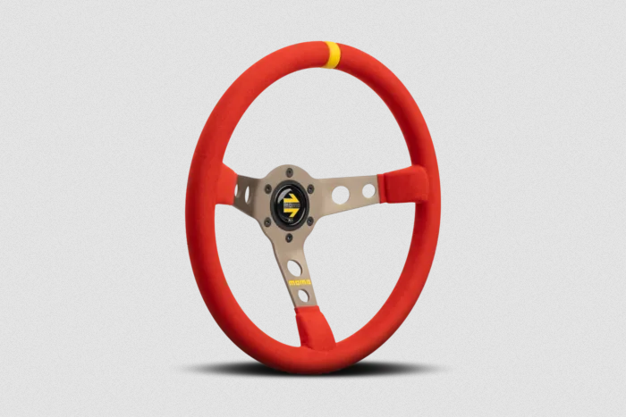 MOMO MOD.07 350mm 72mm Dish Red Microfiber Steering Wheel