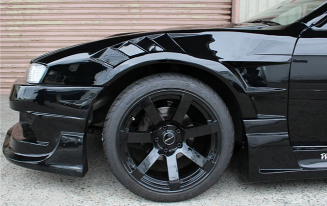 Origin S14 Kouki Front Fenders +55mm Sameera Vent - PAIR
