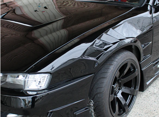 Origin S14 Kouki Front Fenders +55mm Sameera Vent - PAIR