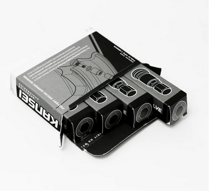 Kansei Premium Branded Valve Stems Set/4 - Black