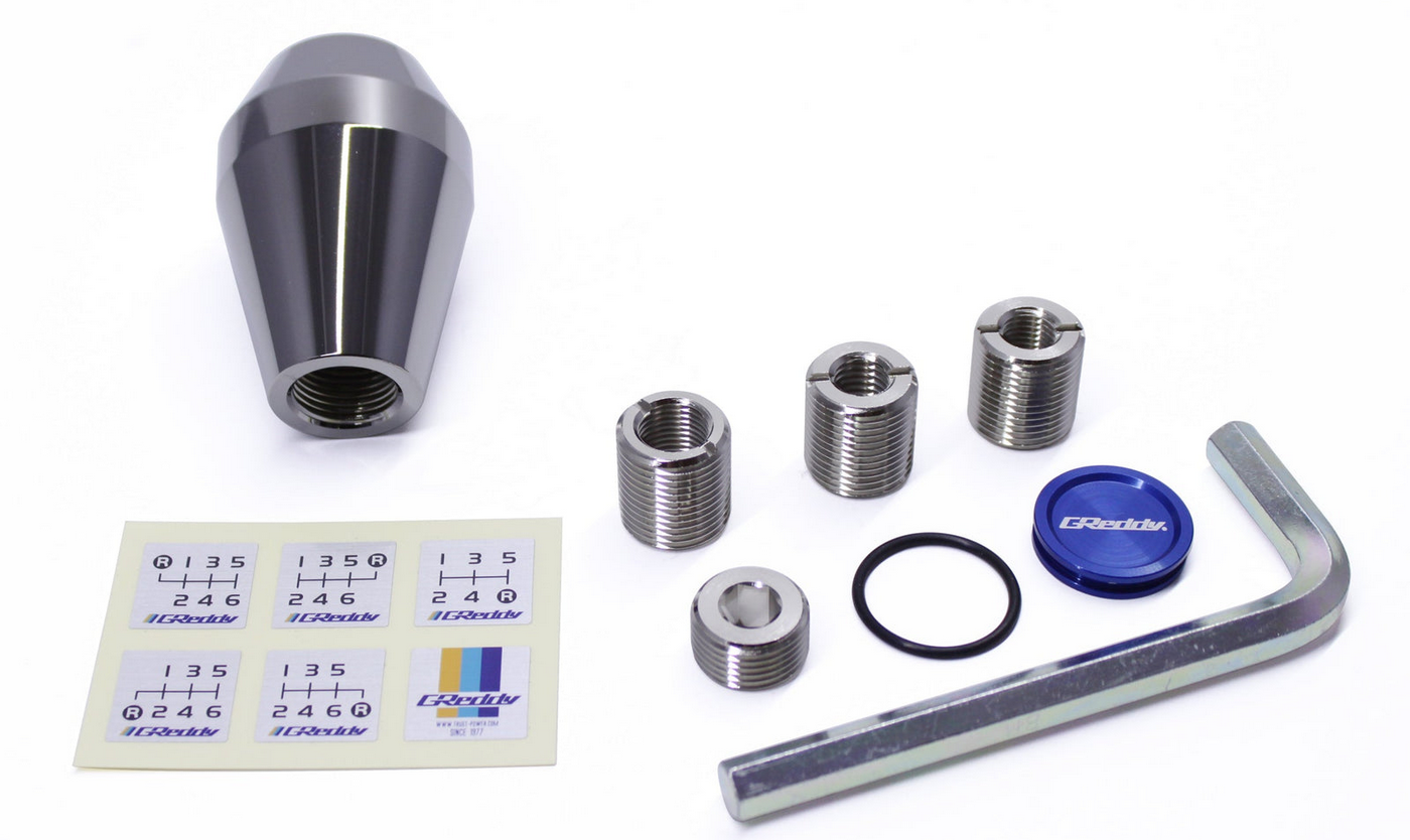 Greddy Polished Shift Knob A02 - Low Type w/ Reverse Lockout Lever