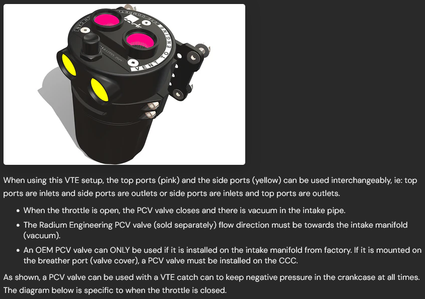 Radium Engineering Competition Catch Can - L
