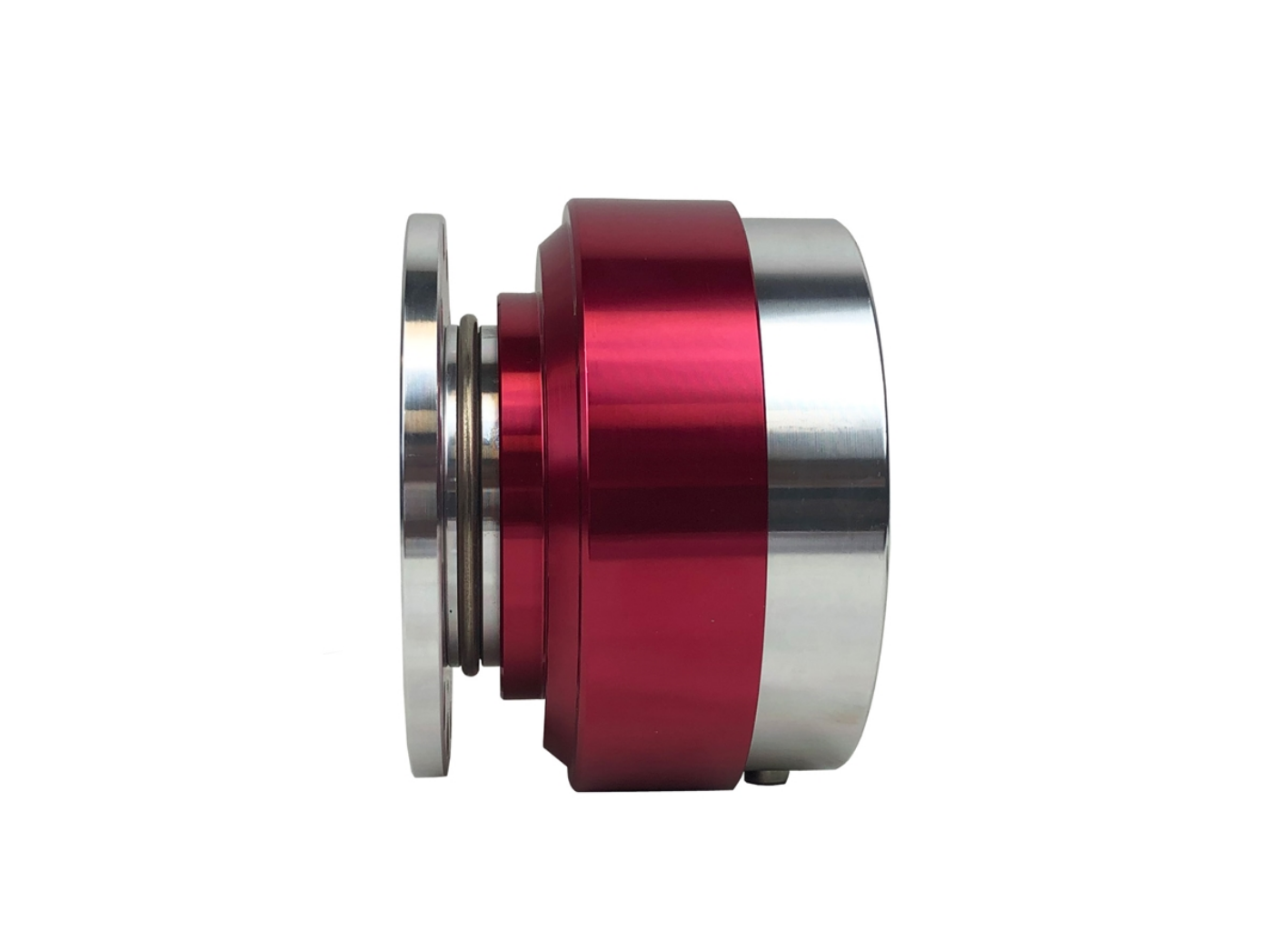 P2M V1 Steering Wheel Quick Release Kit - Red Ring Silver Base