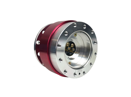 P2M V1 Steering Wheel Quick Release Kit - Red Ring Silver Base