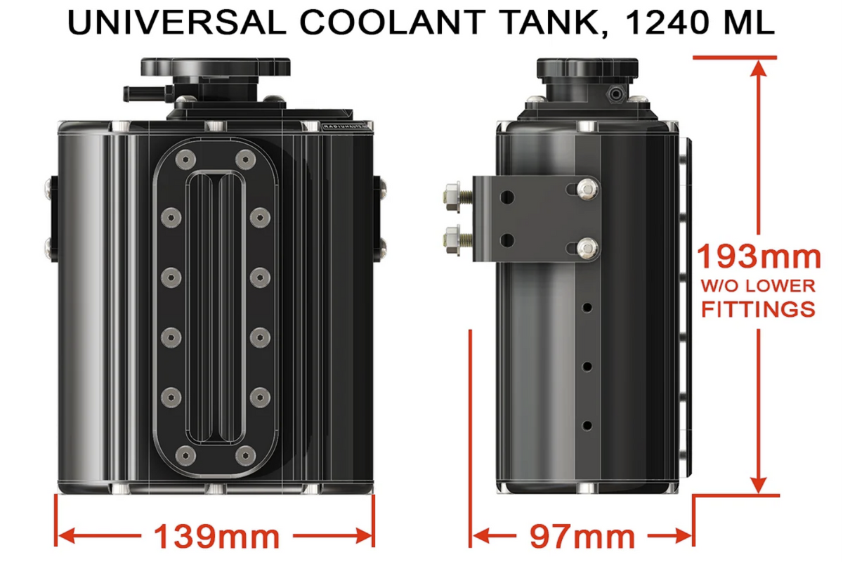 Radium Engineering Coolant Tank - Universal 1240ml