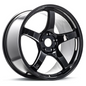 Gram Lights 57CR 18x10.5 +22 - 5x114.3 Glossy Black Wheel