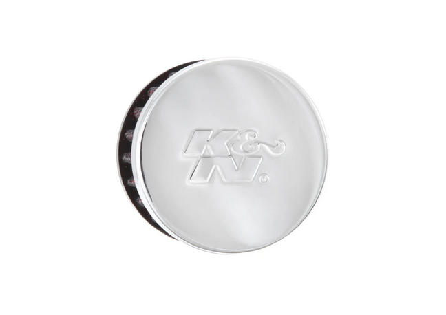 K&N Vent Breather Crankcase Air Filter 1in inlet / 2 in Top / 1.5in Height