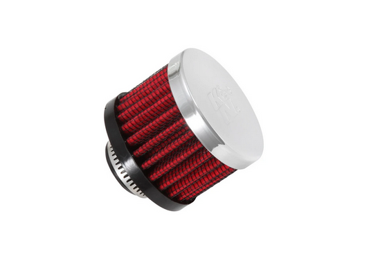 K&N Vent Breather Crankcase Air Filter 0.625in inlet / 2 in Top / 1.5in Height