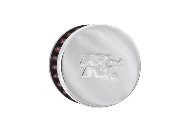 K&N Vent Breather Crankcase Air Filter 0.625in inlet / 2 in Top / 1.5in Height