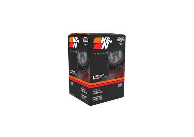 K&N High Flow Universal Air Filter 3.5in inlet / 4.6in Base / 3.5in Top / 3in Height