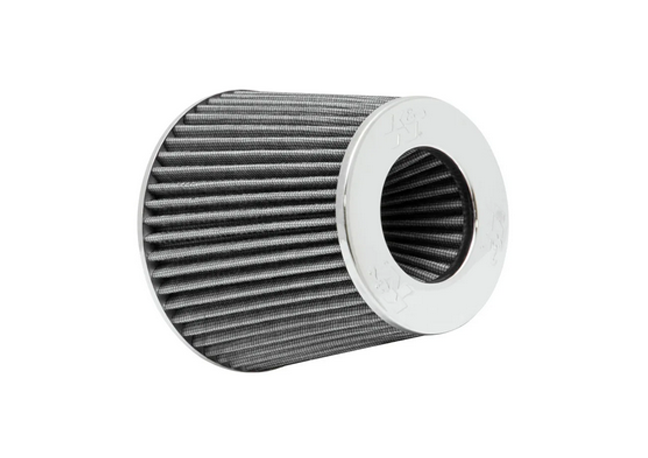 K&N High Flow Universal Air Filter White 4in inlet / 6in Base / 4.75in Top / 5.5in Height