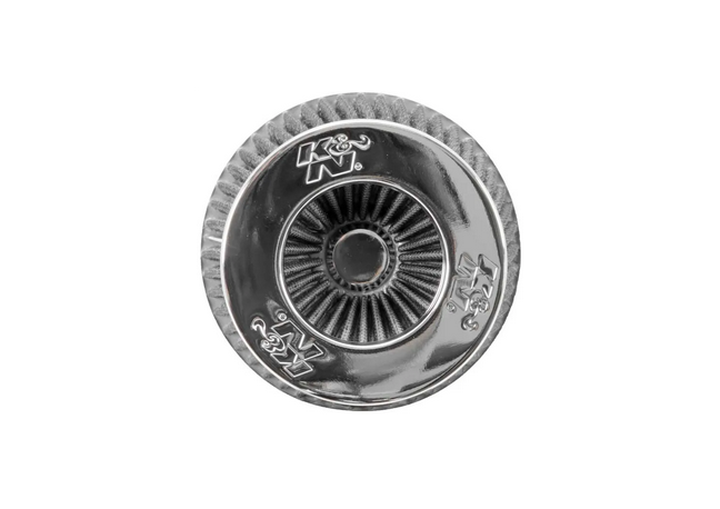 K&N High Flow Universal Air Filter White 4in inlet / 6in Base / 4.75in Top / 5.5in Height
