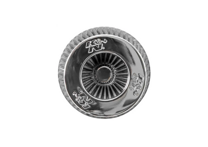 K&N High Flow Universal Air Filter White 4in inlet / 6in Base / 4.75in Top / 5.5in Height