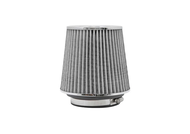 K&N High Flow Universal Air Filter White 4in inlet / 6in Base / 4.75in Top / 5.5in Height