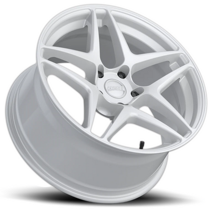 Kansei K15W Astro 18x9.5in / 5x114.3 BP / 35mm Offset / 73.1mm Bore - Gloss White Wheel