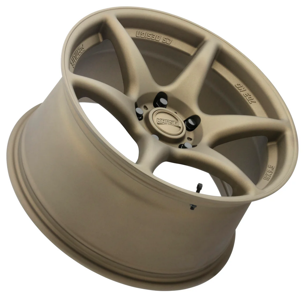 Kansei K11B Tandem 17x9.5in / 5X114.3 BP / 12mm Offset / 73.1mm Bore - Textured Bronze