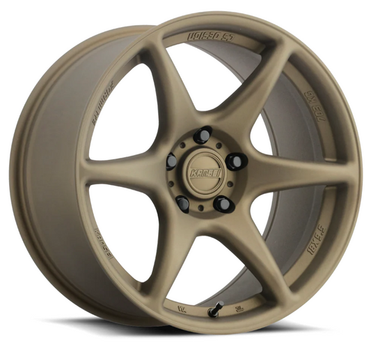 Kansei K11B Tandem 17x9.5in / 5X114.3 BP / 12mm Offset / 73.1mm Bore - Textured Bronze