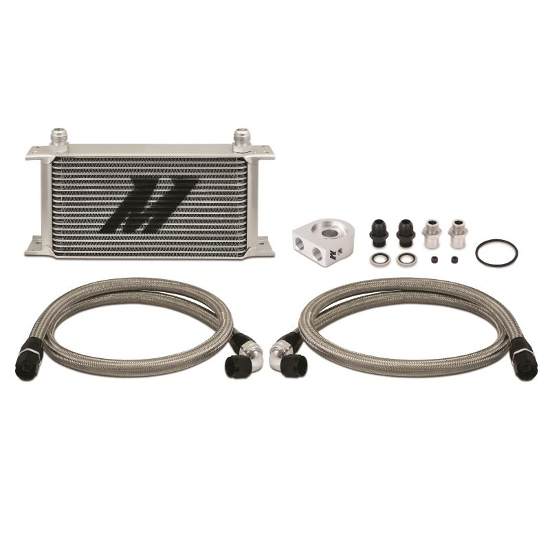 Mishimoto Universal 19 Row Oil Cooler Kit - Silver