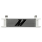 Mishimoto Universal 10 Row Oil Cooler - Silver