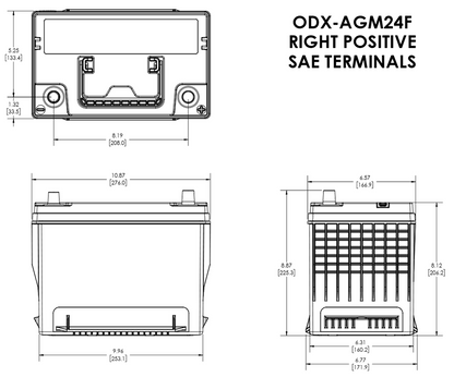 Odyssey Battery Extreme ODX-AGM24F (NSB-AGM24F)