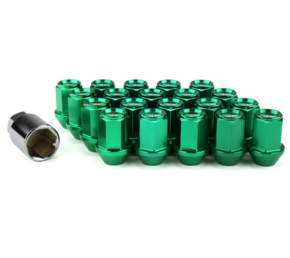 Project Kics 12x1.25 Light Green Leggdura Racing Lug Nuts (Laser Logo) - 20 PCS