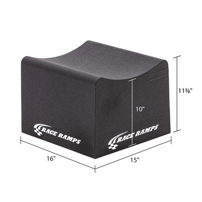 Race Ramps 10in. Tall Supercar Wheel Cribs - Extra Wide (Pair)