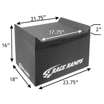 Race Ramps 23.75in. Wide Slip Plate Stands - 14in. Lift Height - (Pair)