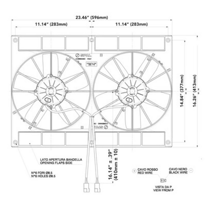 SPAL 2720 CFM 11in Dual High Performance Electric Fan - Puller