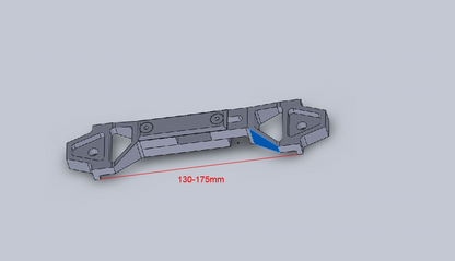 P2M Adjustable Billet Aluminum Battery Bracket Tie Down - Silver