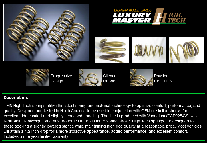 Tein High Tech Front/Rear Spring Kit - S13 240sx 89-94